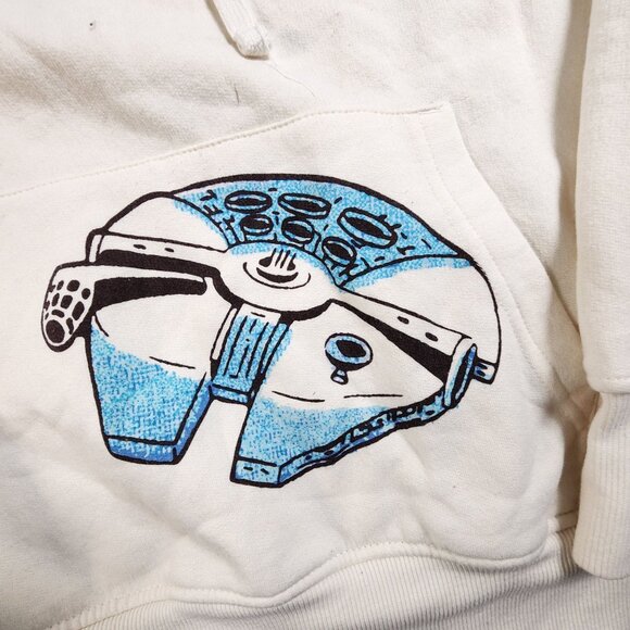 Star Wars Hoodie LG Featuring Millennium Falcon & TIE Fighter Design - Picture 3 of 13